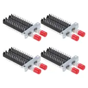 4pcs 50MA DC 30V 24 Pin 2 Position Soldering DPST Push Button Power Switch