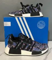 Adidas NMD R1 Black Pink Blue Camo HQ6183 GS Size 5.5Y/7W (Ships Now)