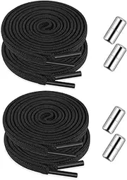 Amaxiu No Tie Shoe Laces for Sneakers, 2 Pairs Elastic Tieless Shoelaces with Shoe Clips