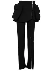 A.W.A.K.E Mode Layered Slim-leg Trousers - Black - 40 (UK12 / M) 40 (UK12 / M)