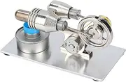 Stirling Engine Model LED Flywheels Physics Lab Teaching Model Miniature Power Generator Steam Power Physics Science Lab Teaching Tool with Led Light