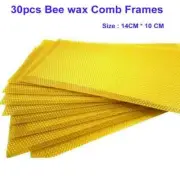 30 Pcs Foundation Bee Hive Wax Frames 13.3 X 9cm Beekeeping Beehive Nest Sheet