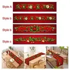 Christmas Table Runner Xmas Decor Red Rustic 13 x 71 inch Table Cloth Table