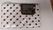 Springmaid Wondercale Charmed Circle Brown Polka Dot Sheet NIP DOUBLE Fitted