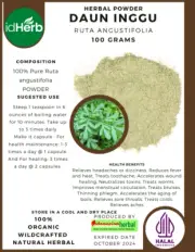50-500gr DAUN INGGU Ruta Angustifolia ORGANIC NATURAL HERBAL