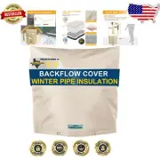 Heavy-Duty 24" Insulated Backflow Cover - 7-Layer Design for Freeze Protection