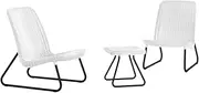[Keter] Rio Patio Chair Furniture Set, White