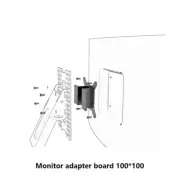 Monitor Bracket Adapter w/ 100mm x 100mm Mounting Holes f/Game CONSPIT GT-Lite