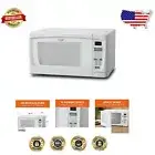 Versatile 1000 Watt Microwave Oven with Timer & Child Lock – Sleek White Design