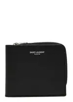 Saint Laurent Leather Wallet - Black One Size