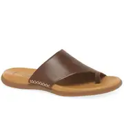 Gabor Lanzarote Toe Loop Womens Mules Peanut 6 Uk/39 Eu