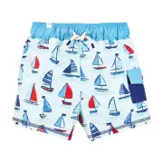 Mud Pie Little Boy Sailboat Swim Trunks - New With Tag