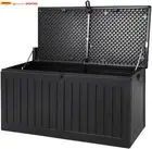 Outdoor Storage Box Container Cabinet Bench, 270L Large Lockable Tool Toy Deck B