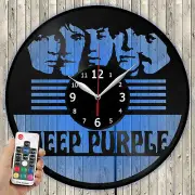 LED Clock Deep Purple LED Light Vinyl Record Wall Clock LED Wall Clock 2244