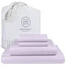 Threadmill 500 Thread Count King Size Damask Stripe, 4 Pc Luxury Cotton Bed S...