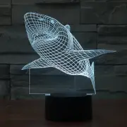 Sea Animal Series Creative 3D Colorful LED Decorative Night Light, USB touch Version