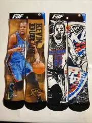 FBF Originals Kevin Durant Oklahoma City Thunder Youth Photo Socks 2 Pair Bundle