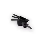 Tupperware canister Scoop Set Black NEW
