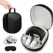 Quest 3 Case, Hard Carrying Case for Meta Quest 3 VR Headset, Touch Controller &