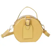 Fashion Alligator Pattern PU Leather Messenger Bag Women Portable Mini Round Shoulder Crossbody Handbag Purse