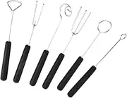 CATIEBYE DIY Candy Dipping Tool Set of 6 Stainless Steel Forks for Chocolate Candy Desserts for Parties