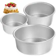 3 Pcs Nonstick Baking Pan Small Cake Mold Spinner Round Ring
