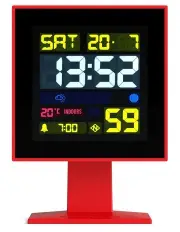 [Newgate] Monolith Lcd Alarm Clock Fire Engine in Red