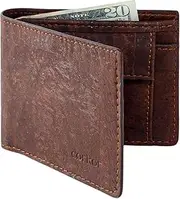 [Corkor] RFID Wallet With Coin Pocket -RFID Blocking - Vegan Leather – Cruelty Free – Eco Friendly - Black