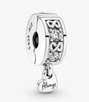 New Authentic Pandora Family Always Pave Clip Charm #791151C01