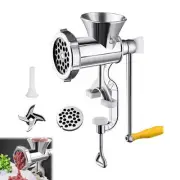 Hand Manual Meat Grinder Mincer Stuffer Sausage Filler Maker Machine Kitchen