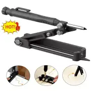 Multi-function Scribing Tool Adjustable Precise Woodworking Measuring Gauge US .