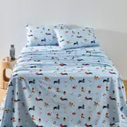 MyHouse Printed Sheet Set - Winter Dogs - Single