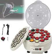 Pool Ball Polisher, 16/22 Balls 2 in 1 Cleaning Machine,for 16/22 Balls, Automatic Billiard Ball Cleaner for Billiard Ball Set Snooker Ball Set, for Clean, Polish & Care(16balls)