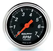 Auto Meter Designer Black Series Tachometer 2-1/16" In-Dash 0-7,000 rpm AU1477