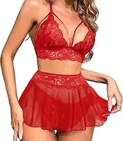 [Zylphorix] Royal Blue Lace Halter Bra with Crisscross Straps & Sheer Mesh Detailing - Women's Elegant Lingerie Top