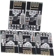 OSALADI 5 Pack 2.4ghz Antenna Module High Speed 2mbps 25 Channels Multi-Point Communication Built-in Antenna Regulator