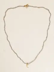 [Andrea Fohrman] Andrea Fohrman - Crescent Moon 14-karat Gold Labradorite Necklace - One size One size Gold