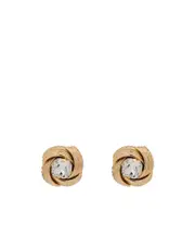Alessandra Rich Crystal Clip-On Earrings One size crystal gold