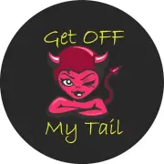 Get Off My Tail tire cover Access Any Size