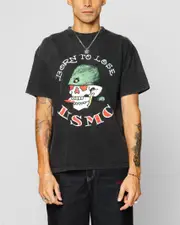 [ED HARDY] Ed Hardy Born To Lose T-shirt Black Acidwash - Size XL XL Black Acidwash