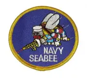 USN NAVY SEABEE PATCH CAN DO CB CONSTRUCTION BATTALION ENGINEER VETERAN