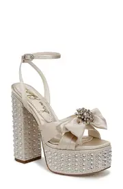 Sam Edelman Kennedie Ankle Strap Platform Sandal in Modern Ivory at Nordstrom, Size 8