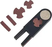Lack of Fire Cue Tip Trimmer,Cue Tip Shaper 5 in 1 U Shaped Trimmer Billiards Tip Shaper with 8 Pcs Sandpaper