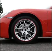 Rim Protector 4PCS Wheel Rims Decor Strip, 16-20 '' Car Wheel Edge Trim Protection Ring, Fits for All Car Models G20240113(Color:Red,Size:17in)(Red,16in)