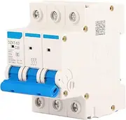 Miniature Circuit Breaker MCB Safety Breaker DZ47‑63 Overload Short Circuit Sensitive Action DC Systems 3 Pole 400V (20A)