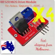 IRF520 0-24V Top MOSFET Button MOS Driver Module for Arduino Raspberry pi - 4pcs