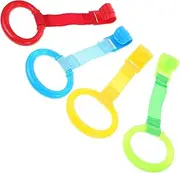 WATIIFUFU 8pcs Standing Pull Ring up Grabber Assist Play Babies Small Stand Handle Walking Bed Exercises Accessory Crib Crib Pull up Tools Help Handles Plastic