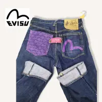 在飛比找蝦皮購物優惠-💯 正品 EVISU Paris Lot 5004 鑲邊牛仔