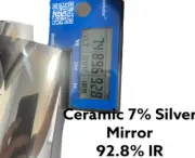 One Way MIRROR Tint Silver 7% 30"x 10' Feet Window Film Ceramic 92.8% IR