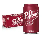 Dr Pepper Soda 12 fl oz cans 12 pack